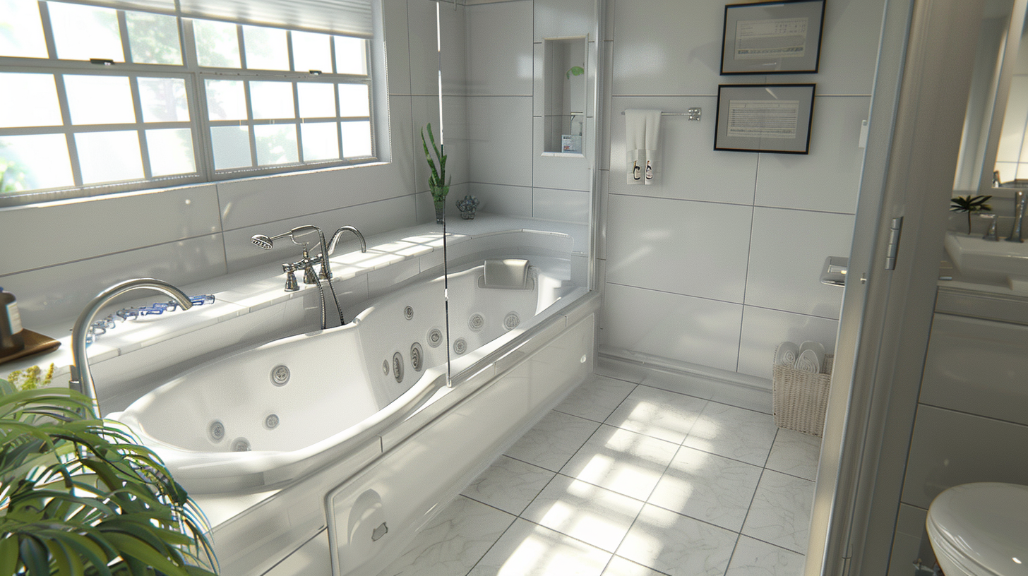 Modern accessible bathroom