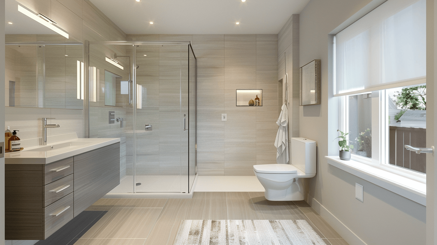 Modern bathroom remodel